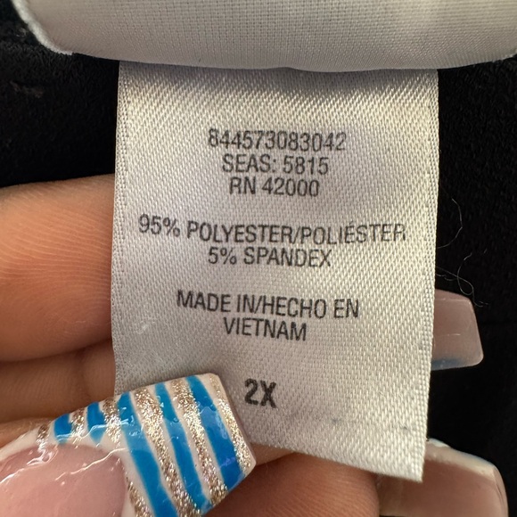 2X Jaclyn Smith Poly Spandex Pants (fits 4x/5x) Charlie’sAngel Jaclyn Smith - Picture 3 of 3